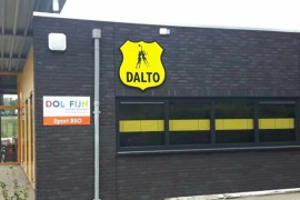 Wandlogo en bewegwijzering Dalto Driebergen